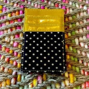 J crew flip and fold wallet card holder